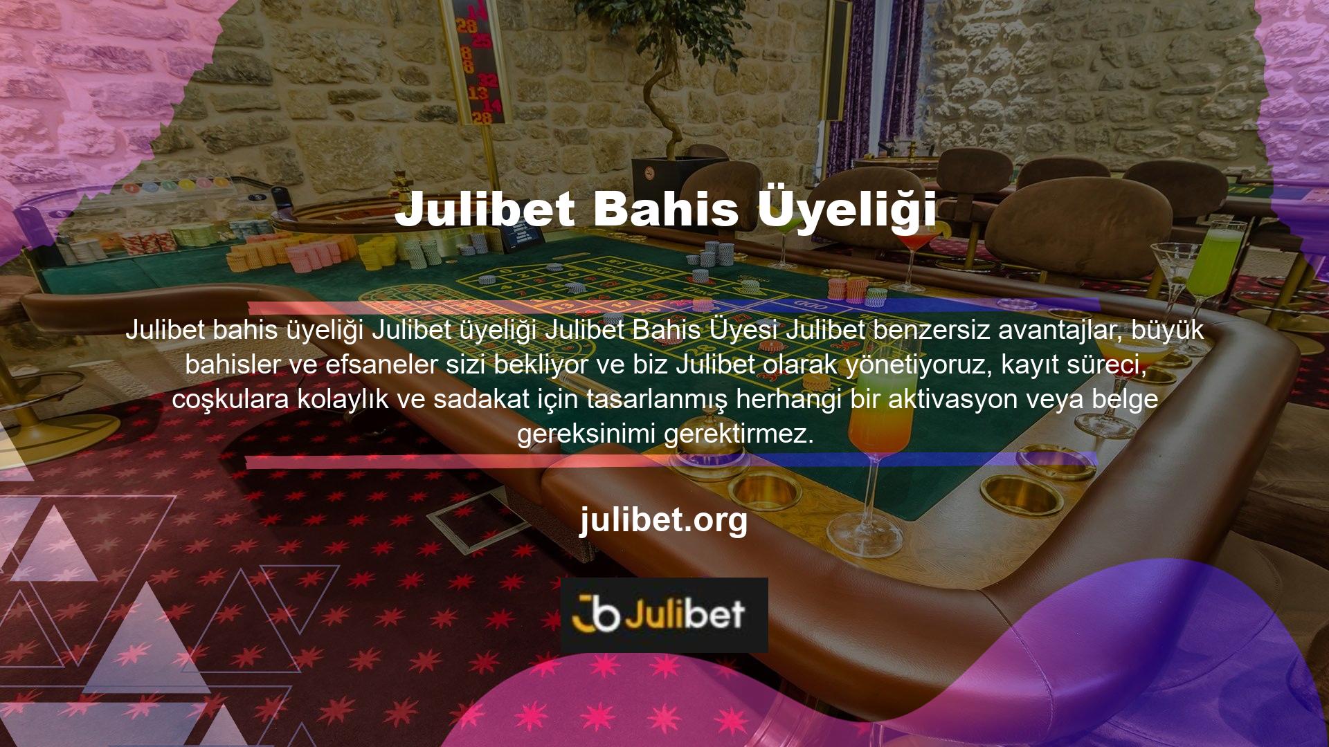 Üyelik sürecini tamamlamak için adımlar, Ana sayfamıza erişmek için, Julibet Yeni Giriş Adresini kullanmak için, Yalnızca sağ üst köşedeki kayıt düğmesine tıklayın Doğru bilgileri kullanarak kayıt formunu doldurmak için, Kayıt formunu doldurduktan sonra, kayıt formunu doldurmak için Gönder'i tıklayın